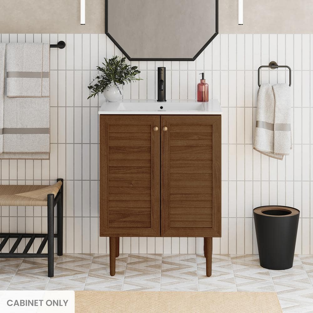 Bron 24" Oak Freestanding Bathroom Vanity Cabinet