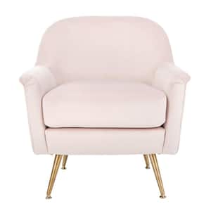 Brienne Light Pink Upholstered Arm Chair