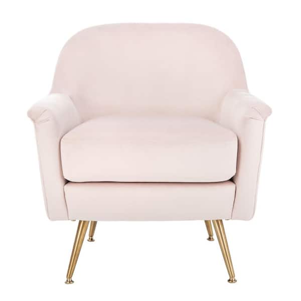 SAFAVIEH Brienne Light Pink Upholstered Arm Chair