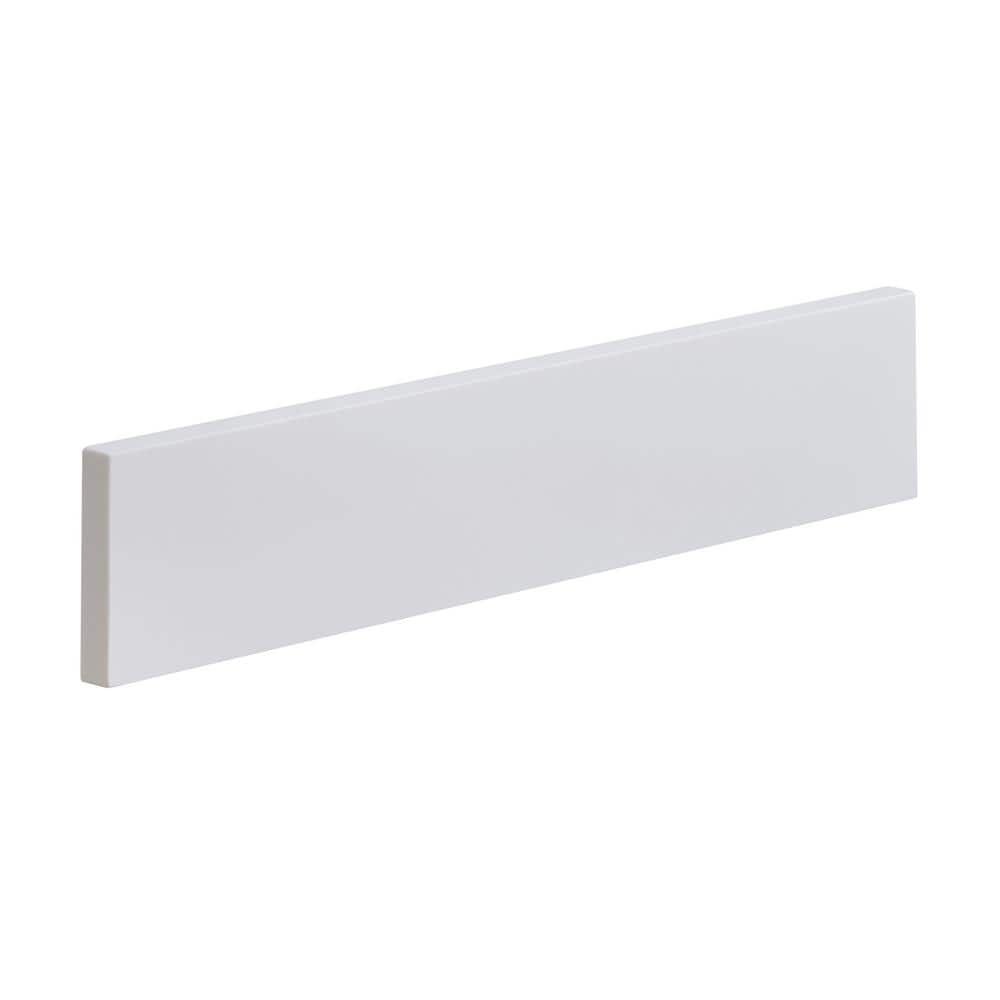 Altair Snow White 84" Engineered Stone Vanity Top with Ceramic Sinks