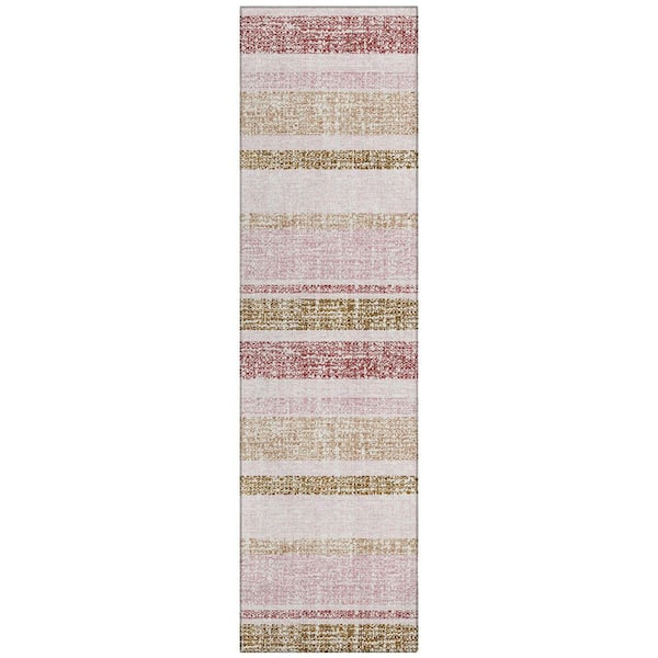 Chantille Machine Washable Indoor/Outdoor Abstract ACN2122 Pink 2 ft. 3 in. x 7 ft. 6 in. Runner Rug