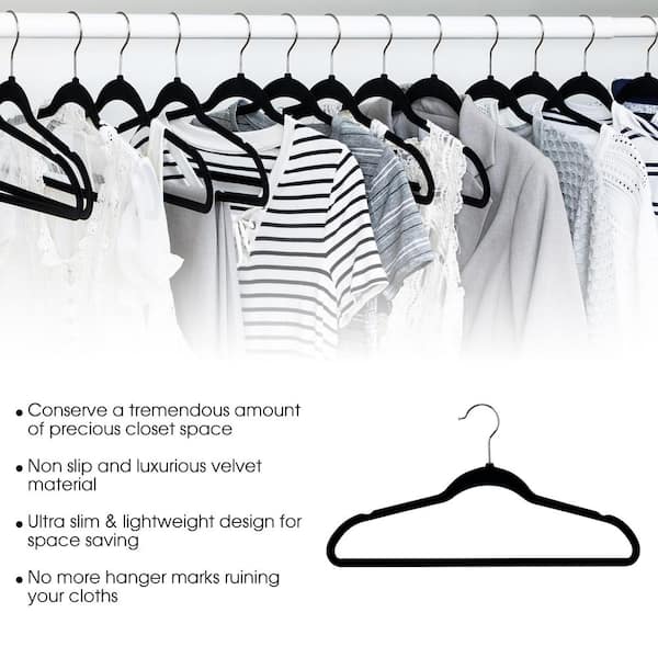 Utopia Home Premium Velvet Hangers 50 Pack Non-Slip Grey Heavy Duty Hangers  with 360 Degree Rotatable Hook for Suit, Coat Clothes