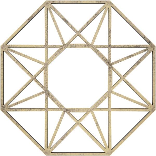 Ekena Millwork 3/4 in. x 22 in. x 22 in. Guardian Architectural Grade PVC Peirced Ceiling Medallion Moulding