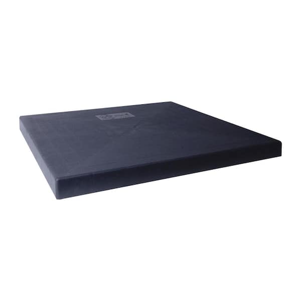 Diversitech EcoPad Black Plastic Equipment Pads - 24 in. x 24 in. x 2 in.
