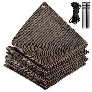 Bigroof 8 ft. x 12 ft. 90% Shade Fabric Sun Shade Cloth Privacy Screen for  Outdoor Patio Garden Pergola Cover Canopy, Mocha 341000247-THD - The Home  Depot