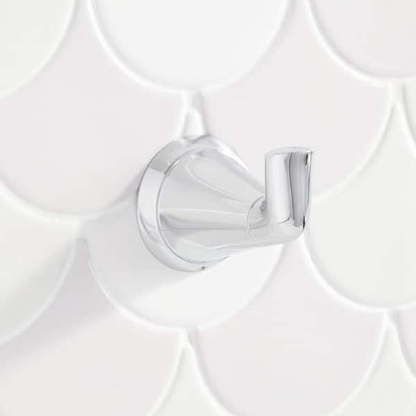 SIGNATURE HARDWARE Provincetown Knob Robe/Towel Hook in Chrome