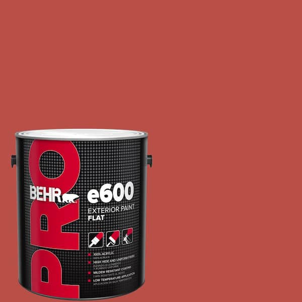 BEHR PRO 1 gal. #HDC-MD-16 Cherry Red Flat Exterior Paint