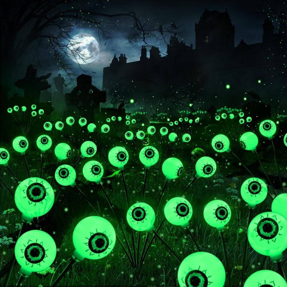LED Eyeball Firefly Lights, Standard Size, Green, Weatherproof Plastic, Solar, Garden Pathway Lights (2-Pack) price history on PriceWatchPro