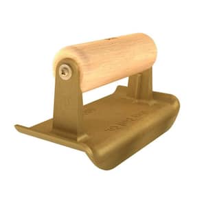 6 in. x 2-3/4 in. Bronze Hand Edger with Wood Handle