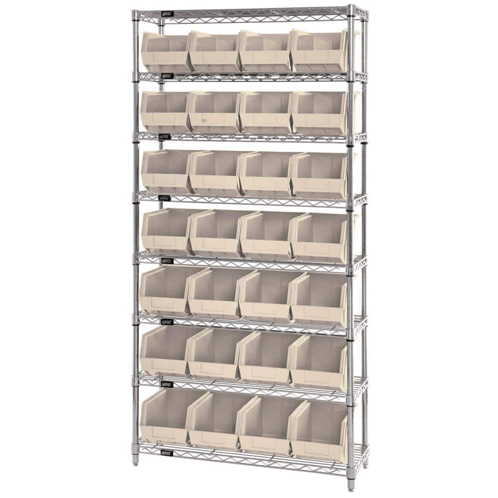 QUANTUM STORAGE SYSTEMS Giant Open Hopper 36in. x 14 in. x 74 in. Wire