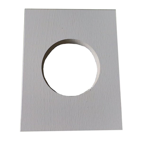 5/4 in. x 9.25 in. x 11.25 in. x 6.25 in. I/D N/C 6 in. Large Concrete Vent Block Smooth Arctic White