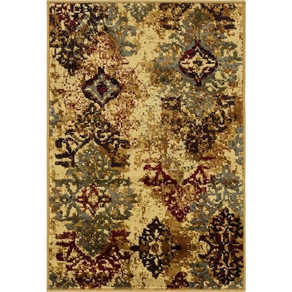 Unique Loom Barista Congencis Beige 2' 2 x 3' 0 Area Rug