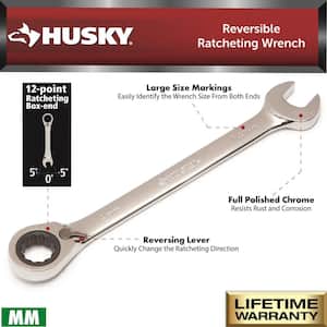 15 mm Reversible Ratcheting Combination Wrench