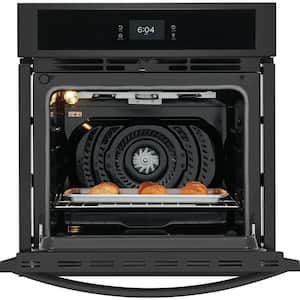 27 in. Single Electric Built-In Wall Oven with Convection in Black