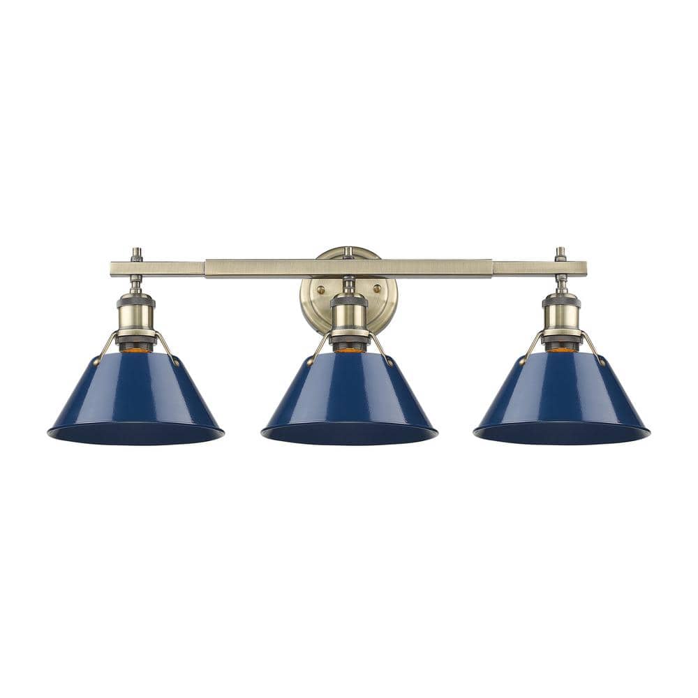 Golden Brass 24" Transitional Bath Vanity Light