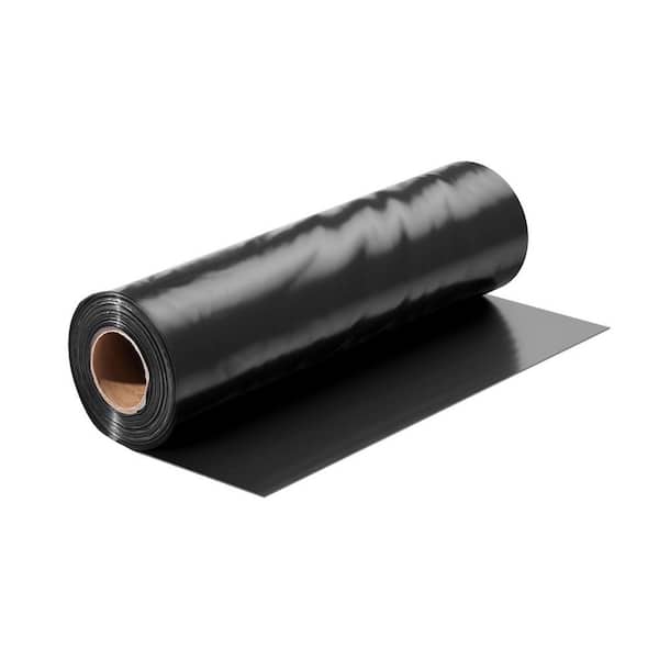 14 Mil. Plastic Sheeting 10 x 100 ft., Heavy Duty Roll Black/White Double-Sided, Multi-Purpose Tarp for Vapor Barrier