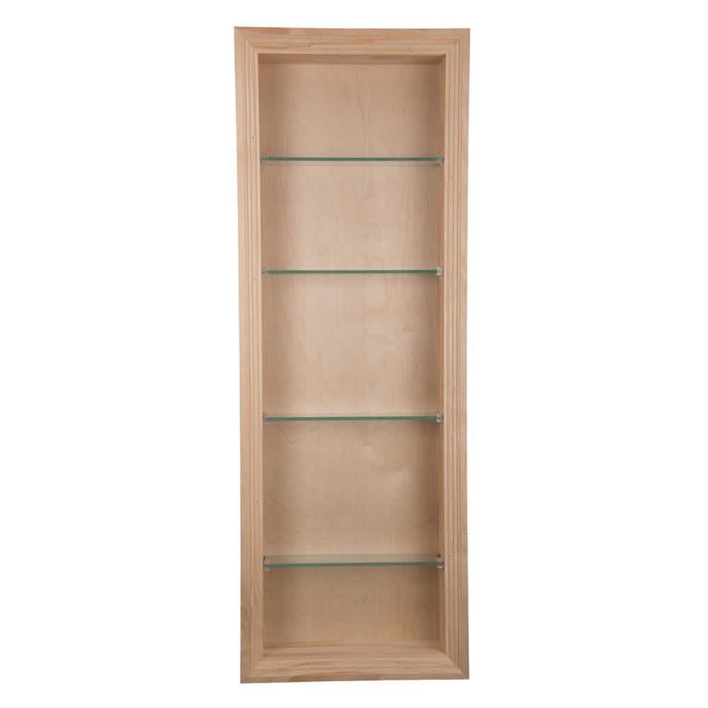 3.5 in. x 15.5 in. x 31.5 in. Nantucket Unfinished Wood Recessed Wall Niche price history on PriceWatchPro