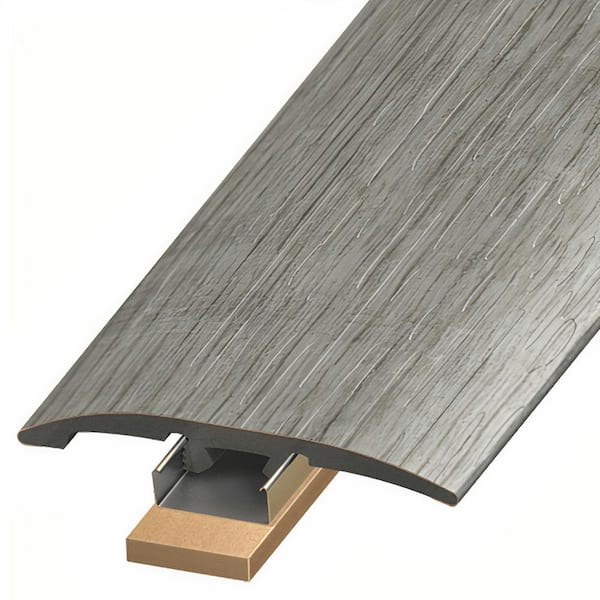 ASPEN FLOORING Preston 1/4 in. Thick x 2 in. Width x 94 in. Length 3-in-1 T-Mold, Reducer, and End Cap Vinyl Molding