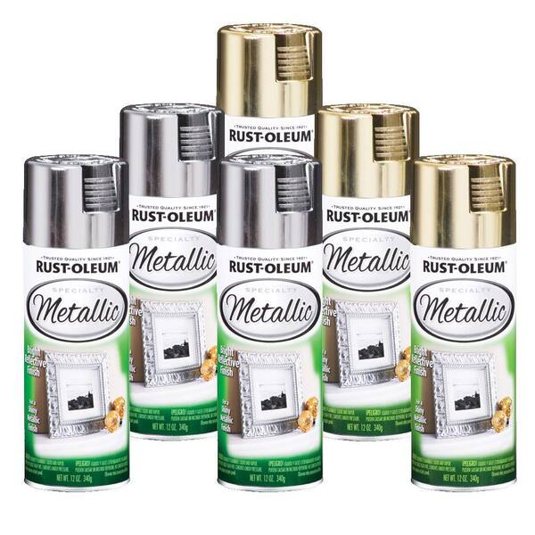 Rust-Oleum 6-Piece 12 oz. Christmas Metallic Spray Paint Collection-DISCONTINUED