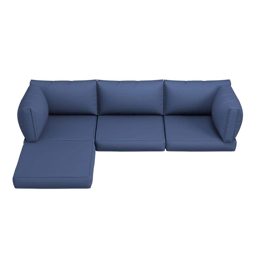 ELPOSUN Outdoor Replacement Cushion Set-3 Seat & 5 Back Cushions
