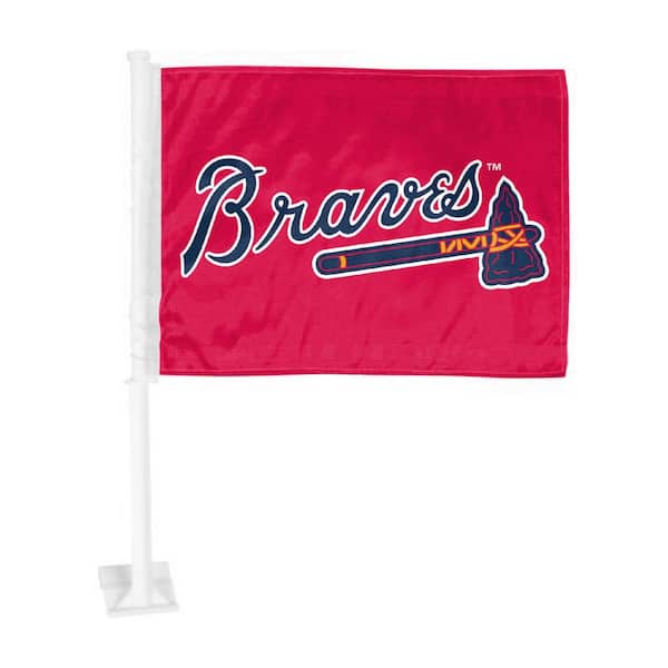 FANMATS MLB - Atlanta Braves Car Flag Large 1-Piece 11 in. x 14 in.