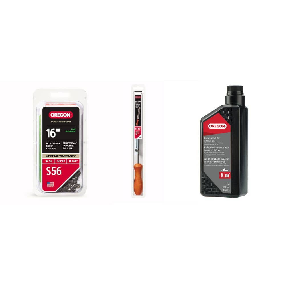 Oregon 16 in. S56 Saw Chain Bundle with 5/32 in. File and Bar and Chain