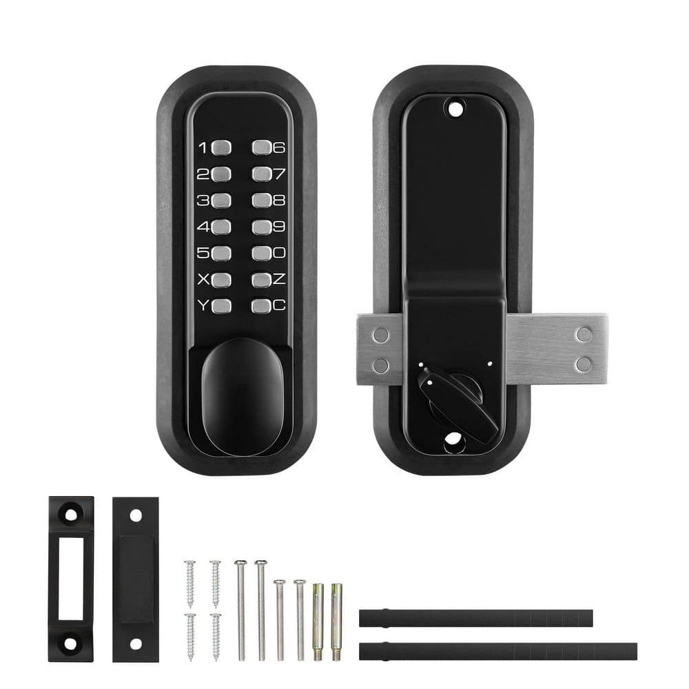 SKYSHALO Keyless Entry Lock, Zinc Alloy, 14 Digit Keypad and Knob