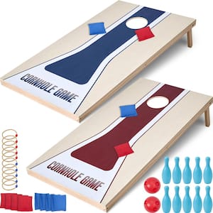 4ftx2ft. 3-in-1 Cornhole Board Set - Sturdy Cornhole Games, for Kids & Family Indoor & Outdoor, Gifts for Adults & Kids