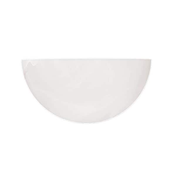 1-Light 10 in. White Sconce