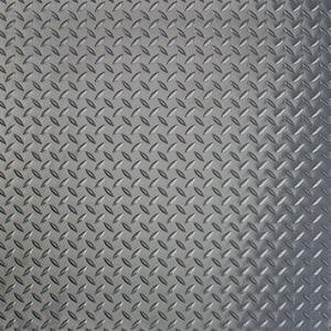 Rubber-Cal Diamond Plate 4 ft. x 8 ft. Black Rubber Flooring (32 sq. ft.)  03-206-W100-08 - The Home Depot