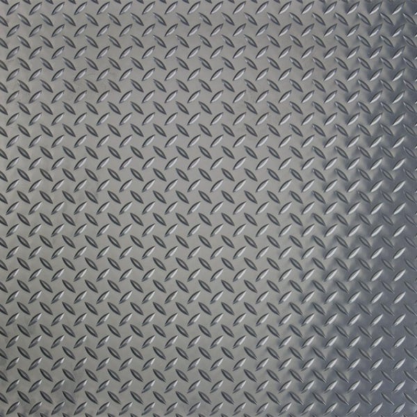 Unbranded Diamond 10 ft. W x 44 ft. L Grey Commercial Vinyl Flooring