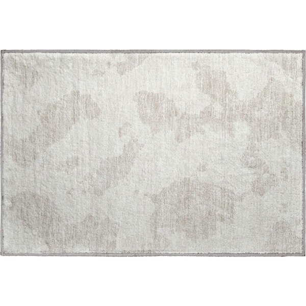 Addison Rugs Mayfield Premium Machine Washable Abstract AMF975 Ivory 1 ft. 8 in. x 2 ft. 6 in. Area Rug
