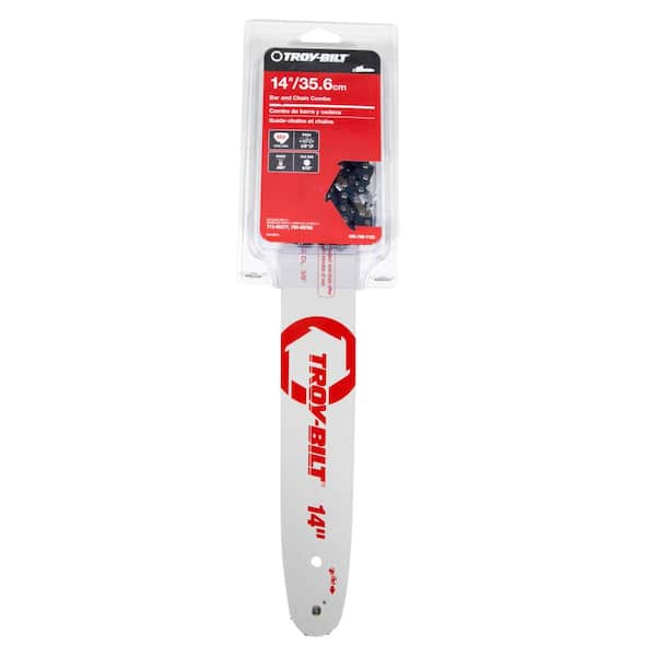 Troy-Bilt Original Equipment 14 in. Chainsaws Bar and Chain Combo for Gas with 52 Drive Links, Replaces OE# 713-05277,795-00782