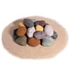 Mixed River Ceramic Rock Pebbles Fireproof Decorative Stones for Fire ...