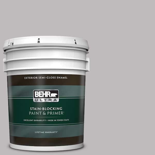 BEHR ULTRA 5 gal. #PPU16-11 Grape Creme Semi-Gloss Enamel Exterior Paint & Primer