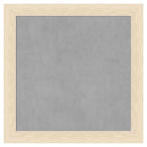 Woodgrain Stripe Blonde 14 in. x 14 in Framed Magnetic Board