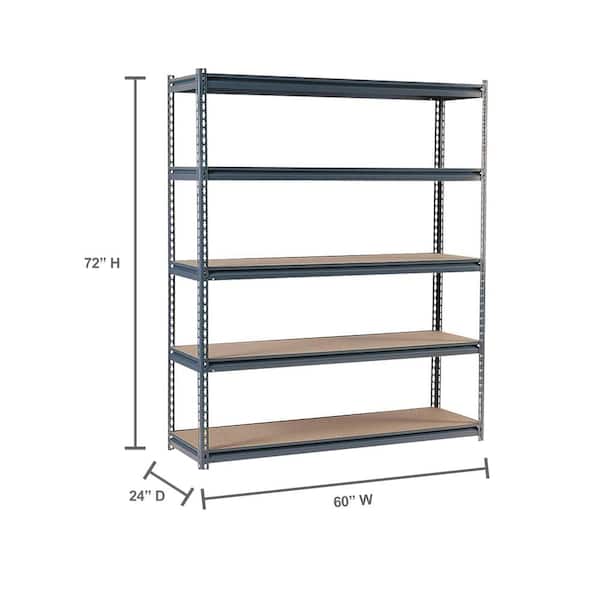 Heavy duty shelving unit 70x60x32 Garage Storage System Rack warehouse basement 