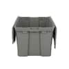 HDX 12 Gal. Commercial Flip Top Storage Tote in Gray 206202 - The Home Depot