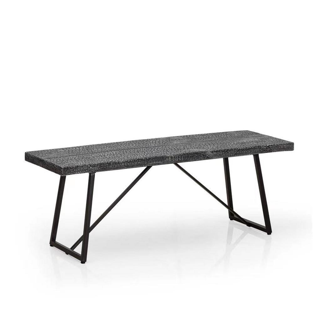 48 in. L x 16 in. W x 18 in. H Backless Wooden Garden Park Bench for Patio 
