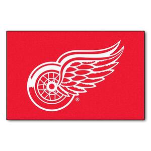 NHL Detroit Red Wings Red 1 ft. 7 in. x 2 ft. 6 in. Rectangular Area Rug