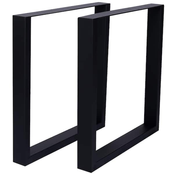 Unbranded 28 in. x 28 in. sq. Metal Table Legs, Heavy Duty Steel Desk Legs Table Leg Dining Table Legs Coffee Desk Leg (2-Pack)