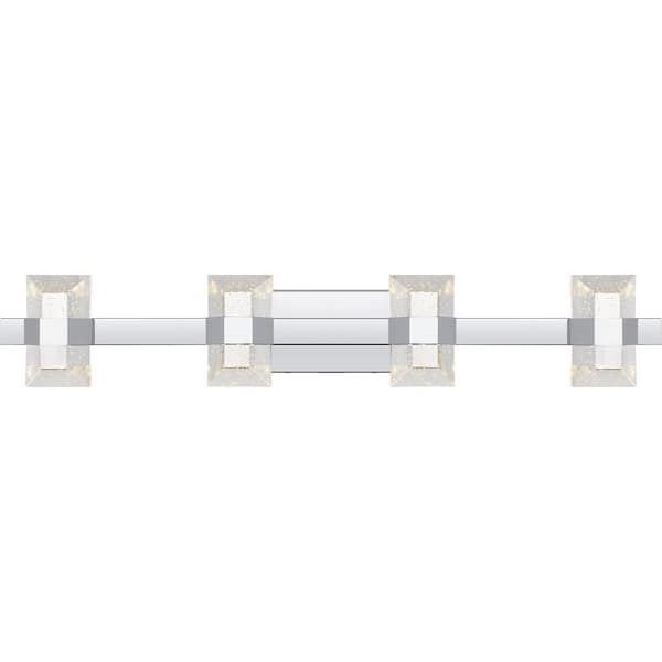 Quoizel Selena 36 in. Polished Chrome 1-Light Integrated LED Vanity Light