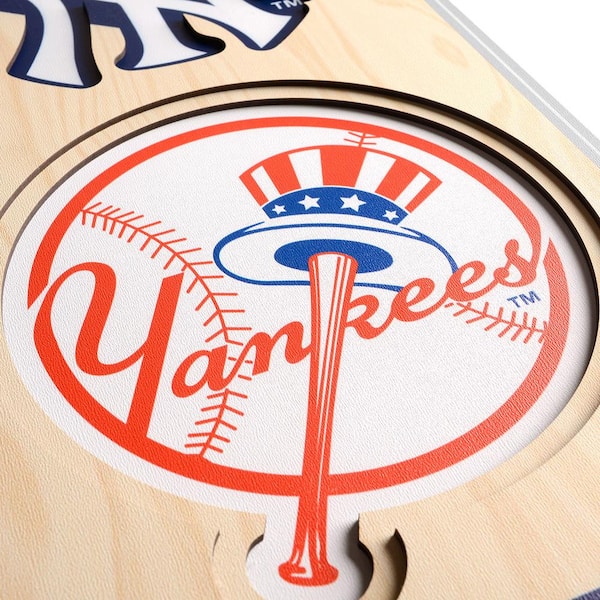 MLB New York Yankees Wooden 8 in. x 32 in. 3D Stadium Banner-Yankee Stadium