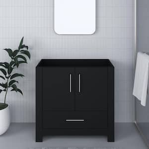 Boston 36 in. W x 20 in. D x 34 in. H Bath Vanity Cabinet without Top in Black