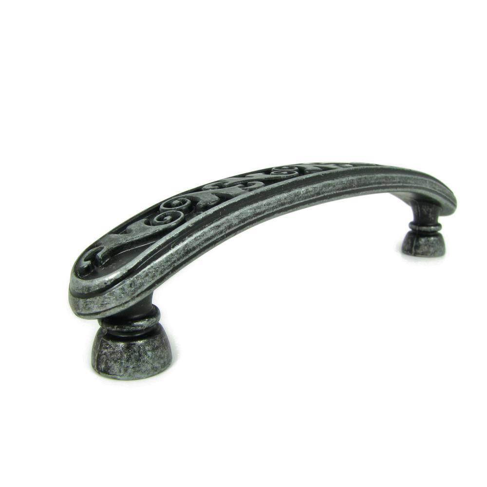 Oakley Distressed Iron Arch Cabinet Pull with Mounting Hardware
