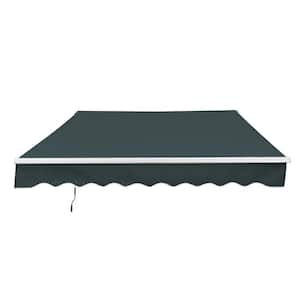 16 x 10 ft. Green Retractable Motorized Patio Awning