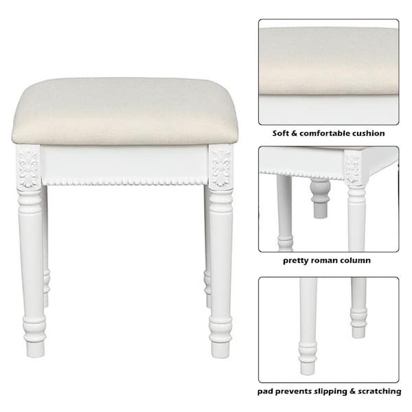 white dressing table stool dunelm