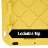 Office Depot Brand by GreenMade Professional Storage Tote With HandlesSnap  Lid 27 Gallon 30 110 x 20 14 x 14 34 BlackYellow - Office Depot