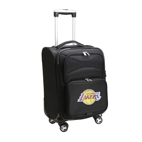 Denco NBA Los Angeles Lakers 21 in. Black Carry-On Spinner Softside Suitcase
