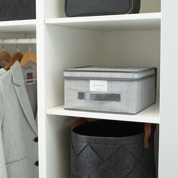 Leitz MyBox Cosy Bac De Rangement Gris Velours 307x56x181mm - Organiseur Bureau, Cuisine Et Maison